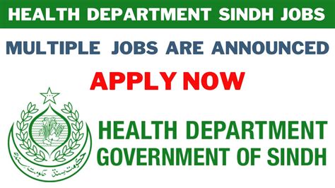 New Govt Jobs in Sindh Health Department April 2024