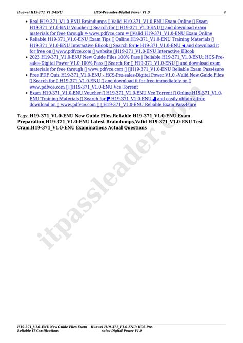 New H19-392_V1.0 Braindumps Ebook