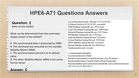 New HPE6-A71 Exam Answers