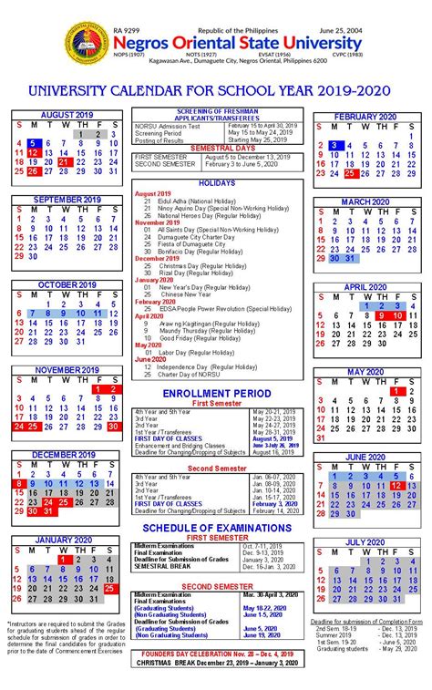 New Haven University Calendar