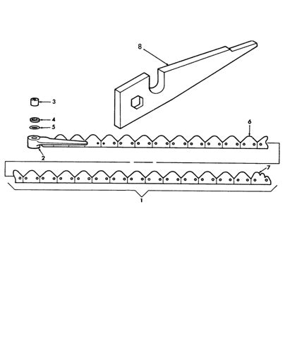 New Holland 14HA0027 - FOOT KNIFE WITH HEAVY …