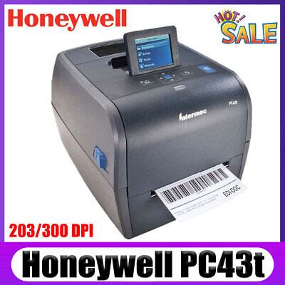 New Honeywell PC43t 203/300 dpi W/ LCD USB Port Desktop …