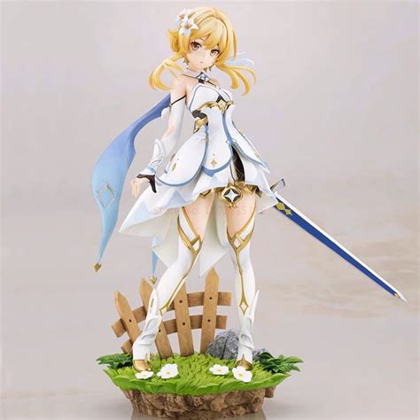 New Hot! 19cm PVC Anime Toy Genshin Impact Traveler Lumine …