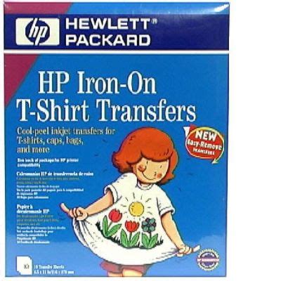 New Hp Iron-on T-shirt Transfers 10 Sheets 8.5x11