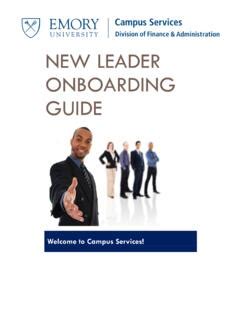 New Leader Onboarding Guide - Emory University