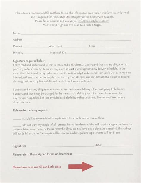 New Member Forms... Homestyle Direct