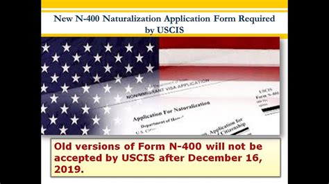New N400 Naturalization Application Form Required by USCIS 2020 YouTube