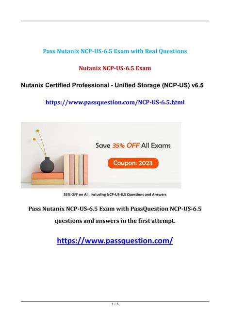 New NCP-US Test Book