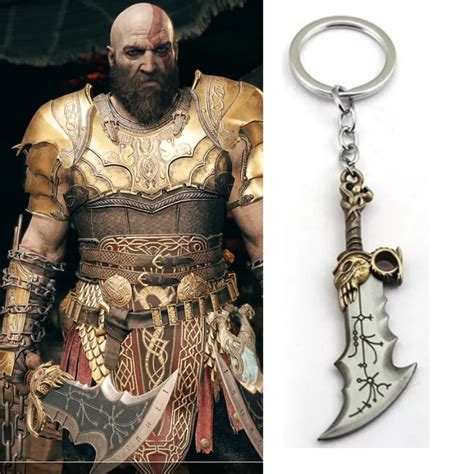 New New God of War 4 Kratos sword Keychain Pendant keyring …