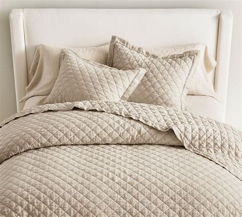 New Pottery Barn Belgian Flax Linen King Comforter …