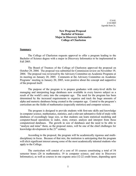 New Program Proposal Template Inspirational Program Proposal Template