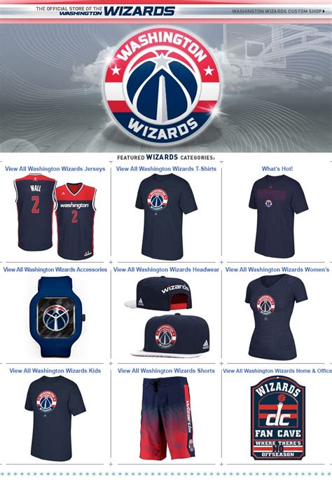 New Red, White and Blue Wizards Merchandise on Sale Tuesday - NBA