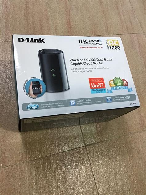 New Sealed D-Link Wireless AC1200 Dual Band Gigabit Cloud Router …