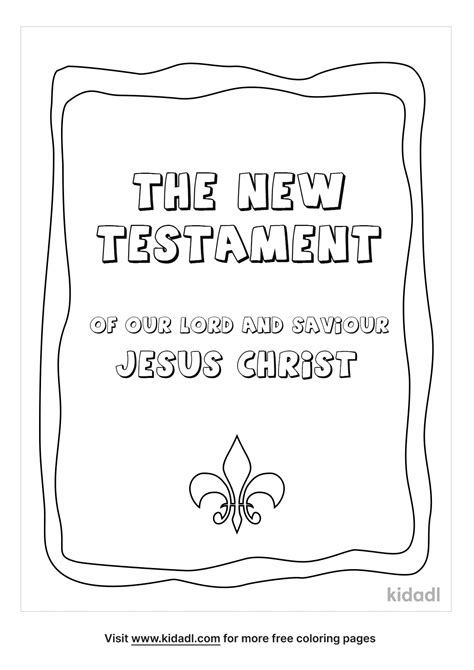 New Testament Coloring Book Coloring Pages