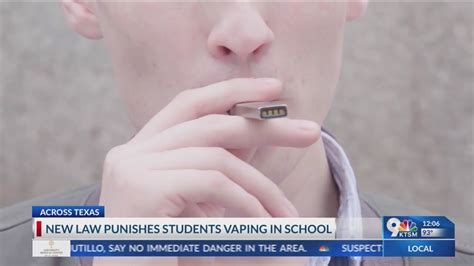 New Texas law punishes students caught vaping in school
