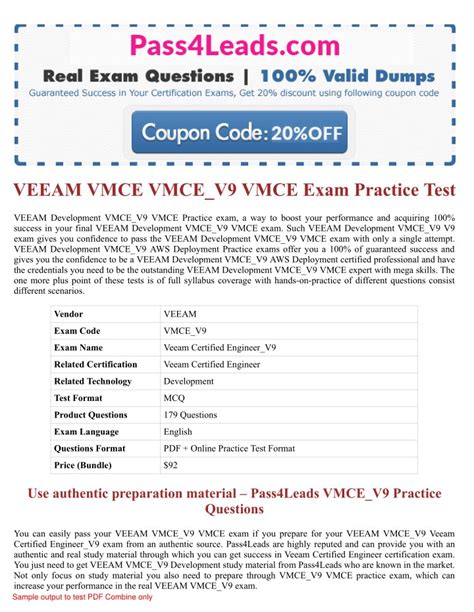 New VMCE-A1 Test Practice