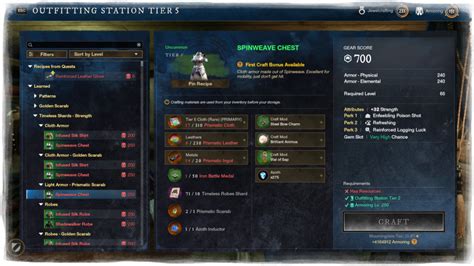 New World Focus Con Crafting Mod