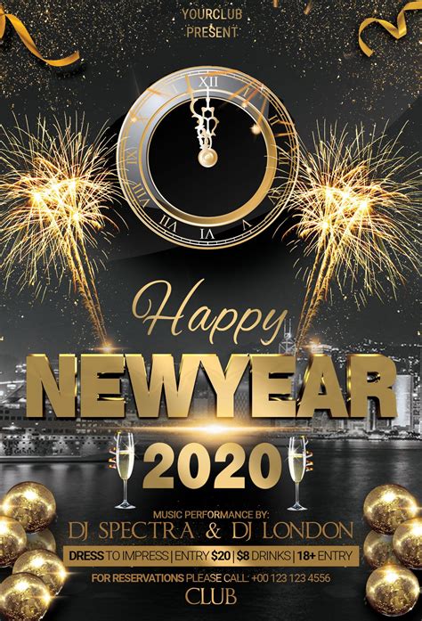 New Year Poster Template