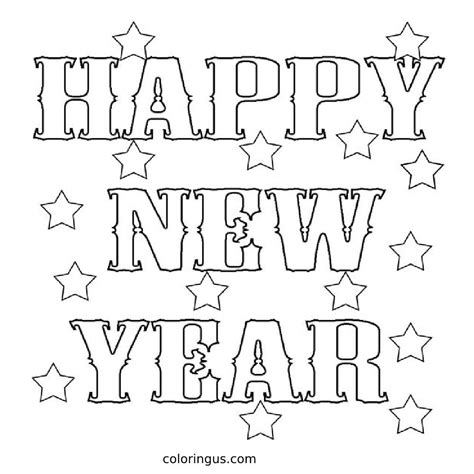 New Years Day Coloring Pages