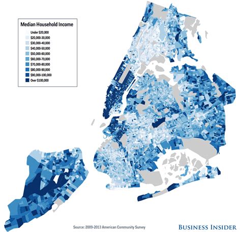 New York City Income Maps - Business Insider