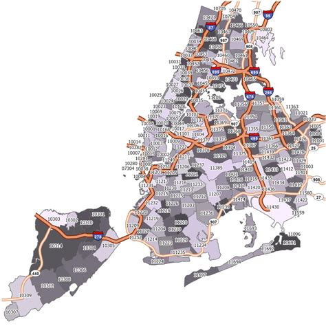 New York City Map By Zip Code Get Latest Map Update