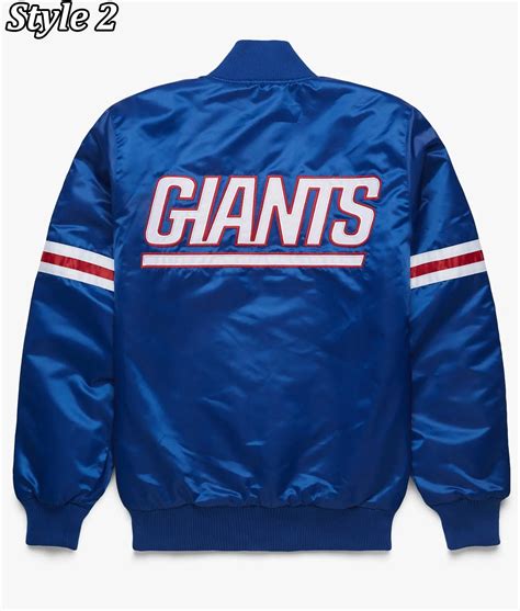 New York Giants Jacket Giants Football Club Bomber satin Jacket