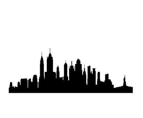 New York Skyline Silhouette at GetDrawings Free download