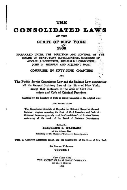 New York State Consolidated Laws - Department of Labor