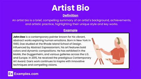 New artist biographies