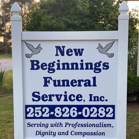 In this section. Products - New Beginnings Funeral Service, Inc. offers a variety of funeral services, from traditional funerals to competitively priced cremations, serving Scotland Neck, NC and the surrounding communities. We also offer funeral pre-planning and carry a wide selection of caskets, vaults, urns and burial containers.. 