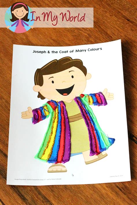 New coat for Joseph Bible Activities For Kids, Bible Crafts For Kids