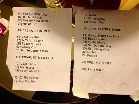 Get the New Edition Setlist of the concert at Be