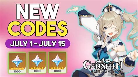 New genshin codes. Jun 10, 2022 · Speaking of other codes, Travelers should know that Genshin Impact 2.8 is due to launch on July 13, 2022. Temporary codes that give players 300 Primogems will be available in July during the 2.8 ... 