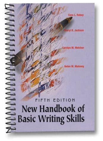 New handbook of basic writing skills. - Die gleichstellung von mann und frau in der alterssicherung.