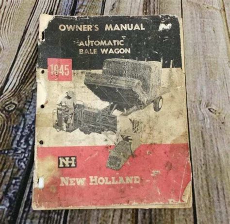 New holland 1045 bale wagon owners manual. - Manuale di istruzioni programmabile per le prestazioni.