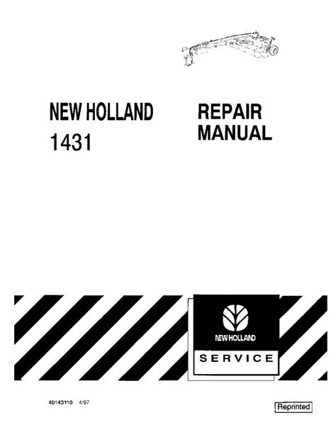New holland 1431 mower conditioner repair manual. - Droogmaking van het zuidelijk gedeelte der zuiderzee..