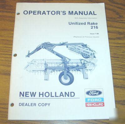 New holland 216 rake parts manual. - 2007 audi a3 oil level sensor manual.