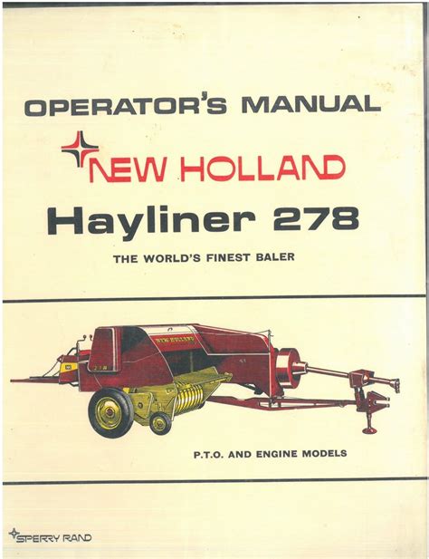 New holland 278 hayliner baler manual. - Manuale di servizio heidelberg gto 52.