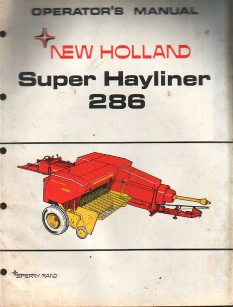 New holland 286 hayliner baler bedienungsanleitung. - Apple service source manual im download.