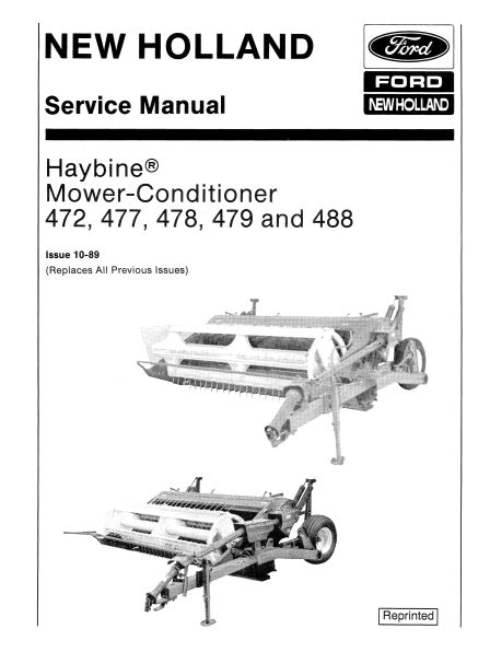 New holland 488 mower conditioner manual. - Free 1989 jeep wrangler repair manual.