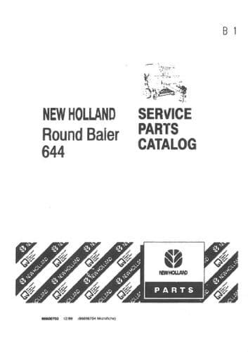 New holland 644 round baler parts manual. - Brasiliensammlung vollmer aus der ersten hälfte des 19. jahrhunderts.