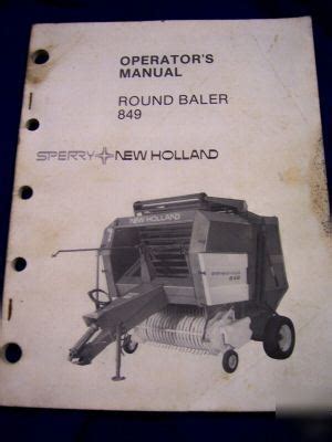 New holland 849 round baler manual. - War journal of major damon ro.