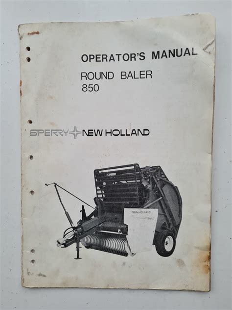 New holland 850 round baler operators service manual. - Griechischer hellenismus und römische republik von menander bis cicero.