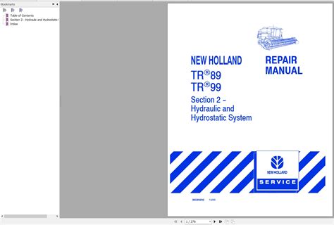 New holland agriculture tr 99 service manual. - Manuale di riparazione del motore xud9.