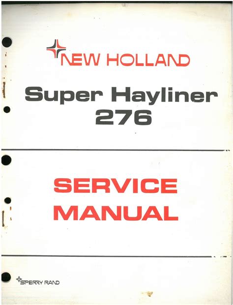 New holland baler 276 service manual. - El general uriburu y el petróleo.