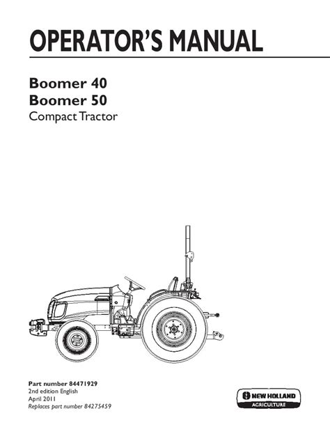 New holland boomer 50 service manuals. - New holland 8050 service manual verwandt.