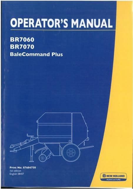New holland br bale command manual. - Manual renault kangoo 1 9 diesel.