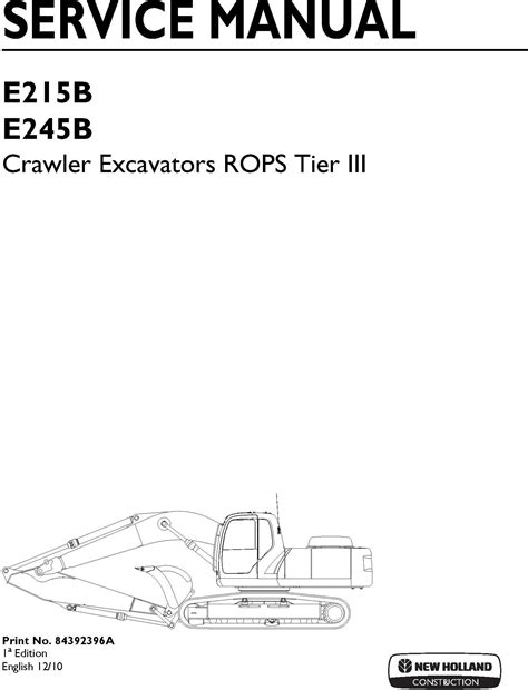 New holland e215 e245b crawler excavator workshop service manual. - Zf ecomat 5 hp 500 handbuch.