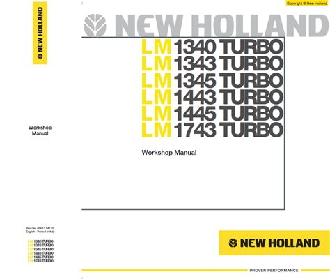 New holland lm1340 lm1745 loadall service manual. - Gilera fuoco 500 i e service manuale di riparazione.
