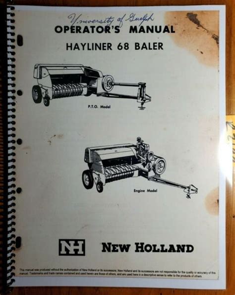 New holland model 68 bailer manual. - 1958 dodge truck repair shop manual reprint.